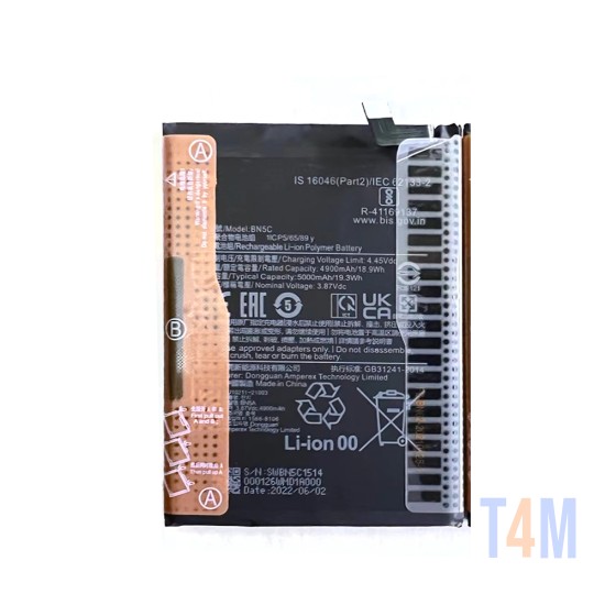 Battery Xiaomi Poco M4 Pro 5G 21091116AG/MZB0BGVIN/BN5C 5000mAh